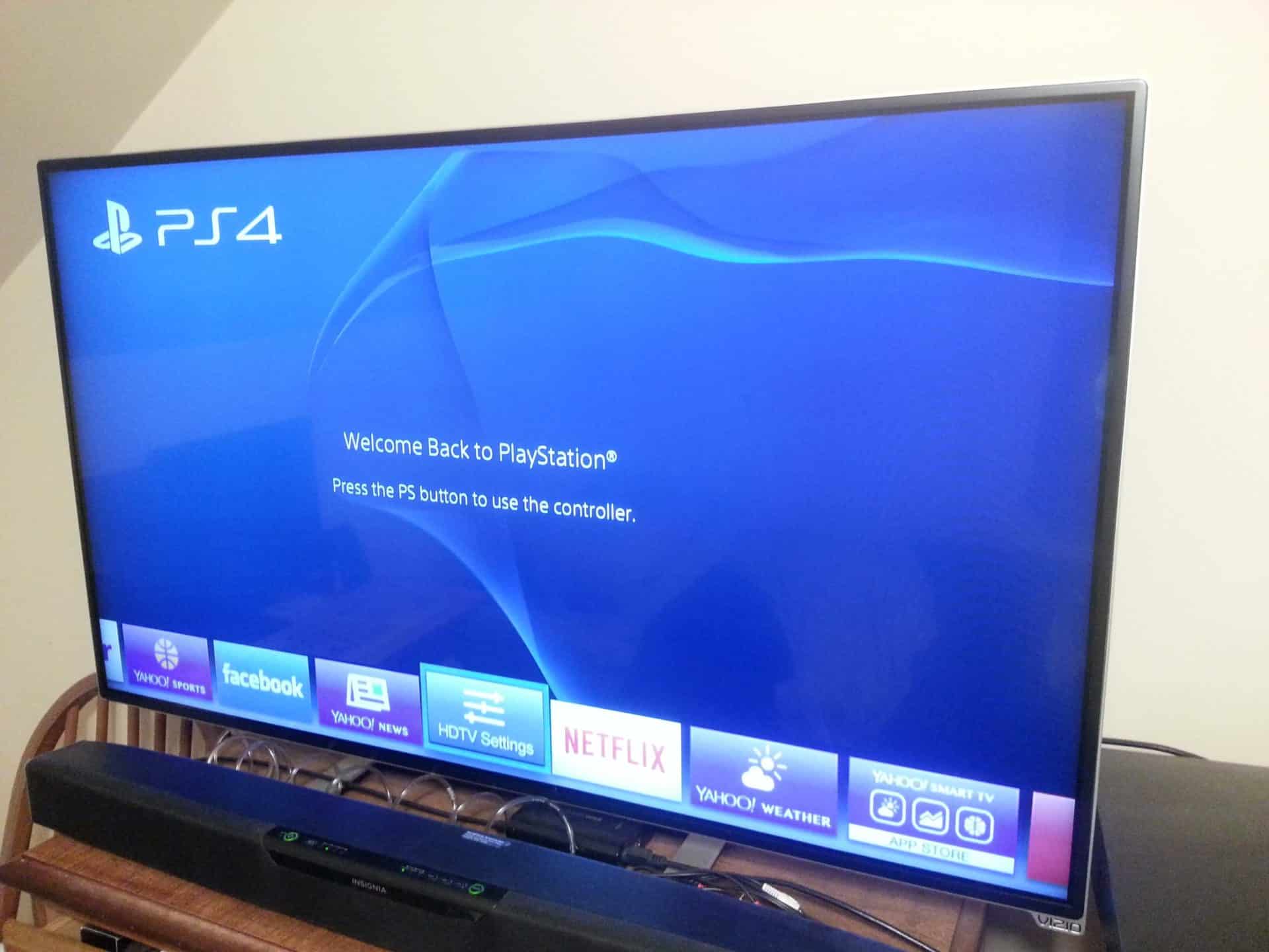 Panne PS4 - écran tv