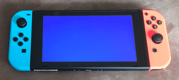 reparation ecran bleu nintendo switch-ecran bleu