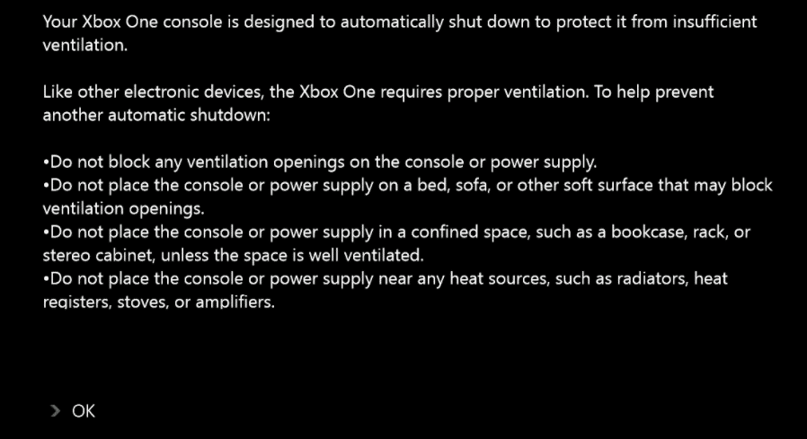 Xbox One X surchauffe